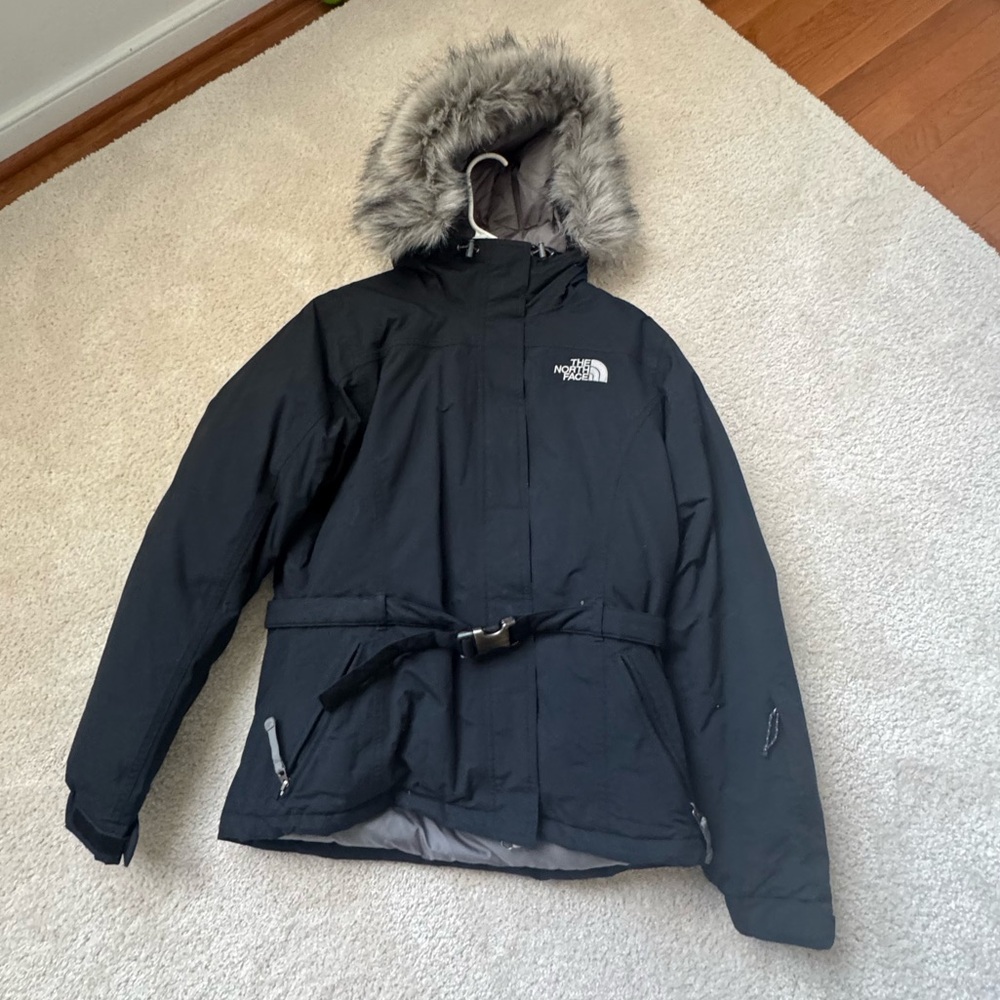 The North Face Black Ski & Snow Jacket with Fur Hood
